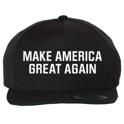 Make America Great Again President Trump Patriotic Wool Snapback Cap