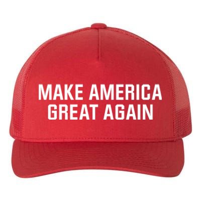 Make America Great Again President Trump Patriotic Yupoong Adult 5-Panel Trucker Hat