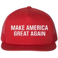 Make America Great Again President Trump Patriotic Flat Bill Trucker Hat