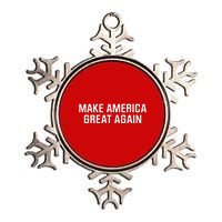 Make America Great Again President Trump Patriotic Metallic Star Ornament