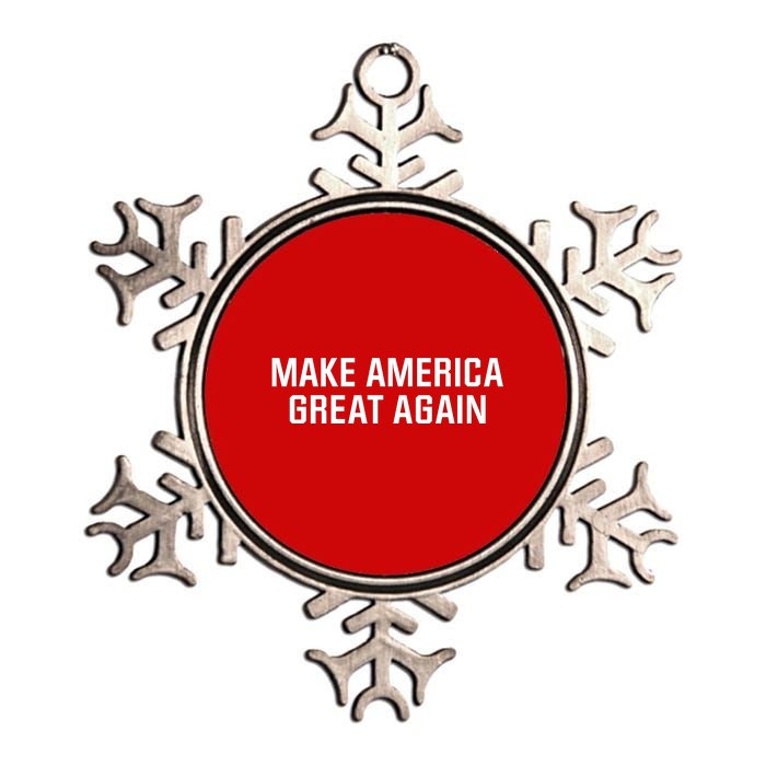 Make America Great Again President Trump Patriotic Metallic Star Ornament