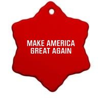 Make America Great Again President Trump Patriotic Ceramic Star Ornament