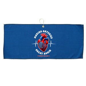 Making Arteries Great Again Cardiac Cath Lab Large Microfiber Waffle Golf Towel