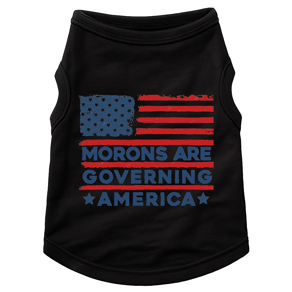 Morons Are Governing America Political Satire Doggie Tank