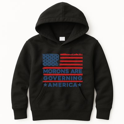 Morons Are Governing America Political Satire Kids Hoodie