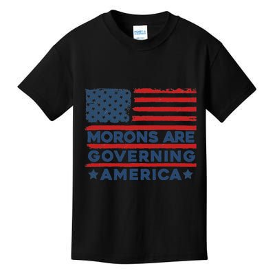 Morons Are Governing America Political Satire Kids T-Shirt