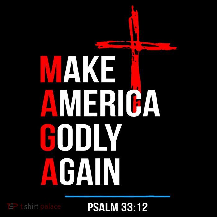 Make America Godly Again Psalm 33 Kids T-Shirt
