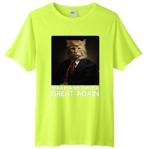 Make Ameowica Great Again Funny Donald Trump Cat Meme Tall Fusion ChromaSoft Performance T-Shirt