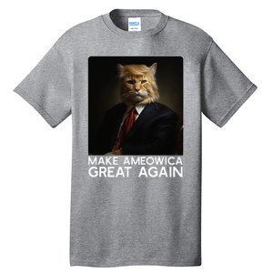 Make Ameowica Great Again Funny Donald Trump Cat Meme Tall T-Shirt