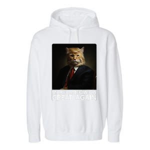 Make Ameowica Great Again Funny Donald Trump Cat Meme Garment-Dyed Fleece Hoodie