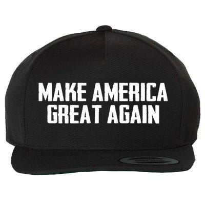 Make America Great Again President Trump Patriotic Wool Snapback Cap