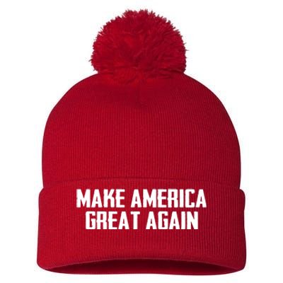 Make America Great Again President Trump Patriotic Pom Pom 12in Knit Beanie