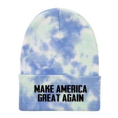 Make America Great Again President Trump Patriotic Tie Dye 12in Knit Beanie