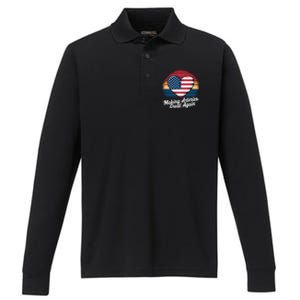 Making Arteries Great Again Cardiac Cath Lab Nurses Gift Performance Long Sleeve Polo