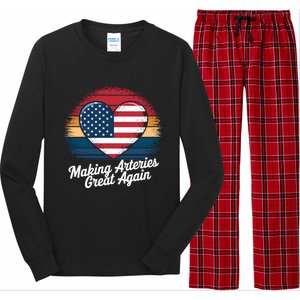 Making Arteries Great Again Cardiac Cath Lab Nurses Gift Long Sleeve Pajama Set