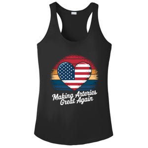 Making Arteries Great Again Cardiac Cath Lab Nurses Gift Ladies PosiCharge Competitor Racerback Tank