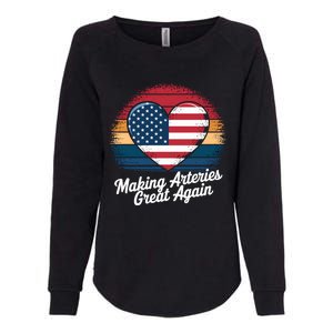 Making Arteries Great Again Cardiac Cath Lab Nurses Gift Womens California Wash Sweatshirt