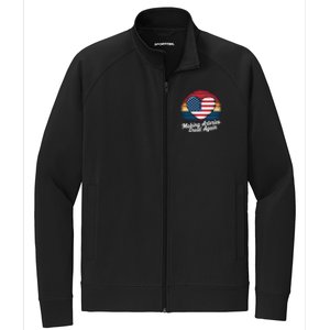 Making Arteries Great Again Cardiac Cath Lab Nurses Gift Stretch Full-Zip Cadet Jacket