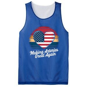 Making Arteries Great Again Cardiac Cath Lab Nurses Gift Mesh Reversible Basketball Jersey Tank