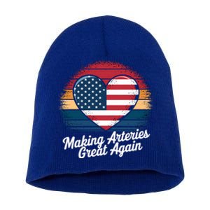 Making Arteries Great Again Cardiac Cath Lab Nurses Gift Short Acrylic Beanie