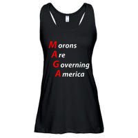 Morons Are Governing America Anti Trump Political Ladies Essential Flowy Tank