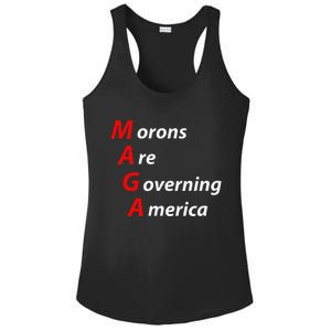 Morons Are Governing America Anti Trump Political Ladies PosiCharge Competitor Racerback Tank