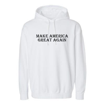 Make America Great Again President Trump Patriotic Garment-Dyed Fleece Hoodie