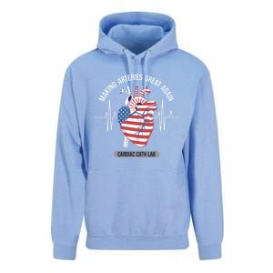 Making Arteries Great Again Cardiac Cath Lab Meaningful Gift Unisex Surf Hoodie