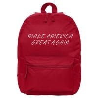 Make America Great Again President Trump Patriotic 16 in Basic Backpack