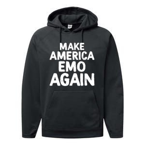 Make America Goth Again Funny Goth Performance Fleece Hoodie