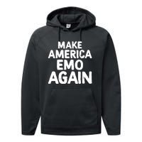 Make America Goth Again Funny Goth Performance Fleece Hoodie