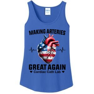 Making Arteries Great Again Cardiology For Cardiac Cath Lab Gift Ladies Essential Tank