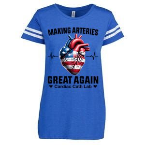 Making Arteries Great Again Cardiology For Cardiac Cath Lab Gift Enza Ladies Jersey Football T-Shirt