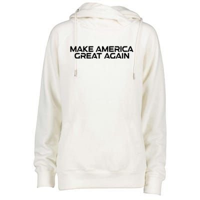 Make America Great Again President Trump Patriotic Womens Funnel Neck Pullover Hood