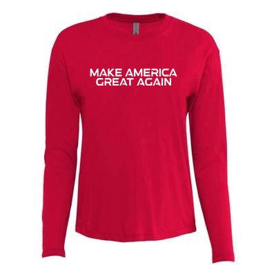 Make America Great Again President Trump Patriotic Womens Cotton Relaxed Long Sleeve T-Shirt