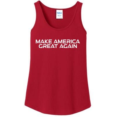 Make America Great Again President Trump Patriotic Ladies Essential Tank