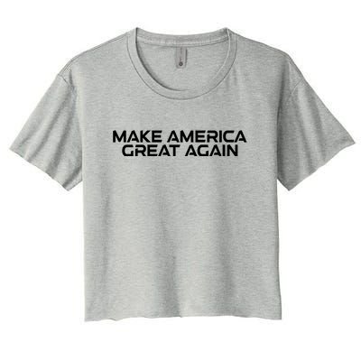 Make America Great Again President Trump Patriotic Women's Crop Top Tee