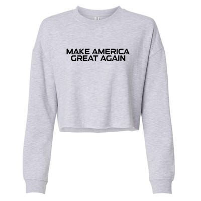 Make America Great Again President Trump Patriotic Cropped Pullover Crew