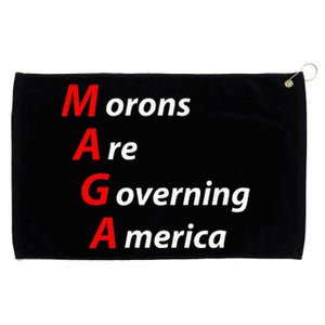 Morons Are Governing America Anti Trump Political Grommeted Golf Towel