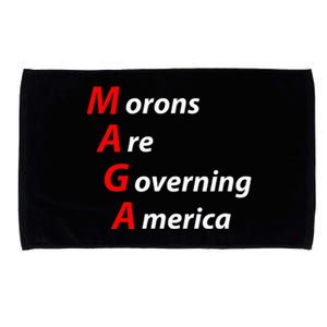 Morons Are Governing America Anti Trump Political Microfiber Hand Towel