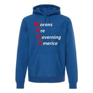 Morons Are Governing America Anti Trump Political Premium Hoodie