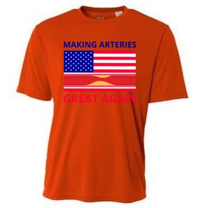 Making Arteries Great Again For Cardiac Cath Lab Doc Nurse Gift Cooling Performance Crew T-Shirt