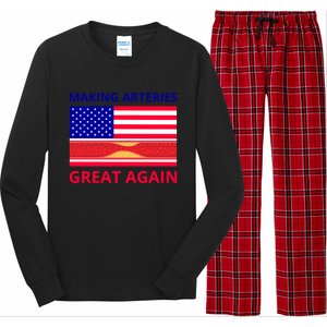 Making Arteries Great Again For Cardiac Cath Lab Doc Nurse Gift Long Sleeve Pajama Set