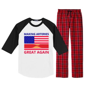 Making Arteries Great Again For Cardiac Cath Lab Doc Nurse Gift Raglan Sleeve Pajama Set