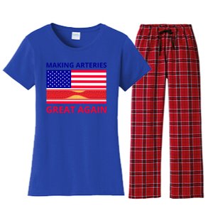 Making Arteries Great Again For Cardiac Cath Lab Doc Nurse Gift Women's Flannel Pajama Set