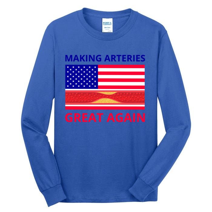 Making Arteries Great Again For Cardiac Cath Lab Doc Nurse Gift Tall Long Sleeve T-Shirt