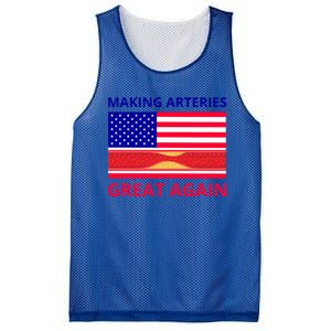 Making Arteries Great Again For Cardiac Cath Lab Doc Nurse Gift Mesh Reversible Basketball Jersey Tank