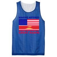 Making Arteries Great Again For Cardiac Cath Lab Doc Nurse Gift Mesh Reversible Basketball Jersey Tank