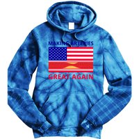 Making Arteries Great Again For Cardiac Cath Lab Doc Nurse Gift Tie Dye Hoodie