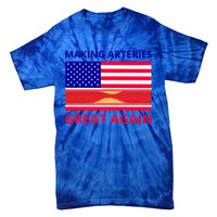 Making Arteries Great Again For Cardiac Cath Lab Doc Nurse Gift Tie-Dye T-Shirt